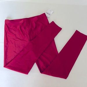 NEW Forever 21 red shiny leggings